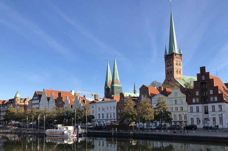 St. Petri Lübeck - Ansicht Obertrave